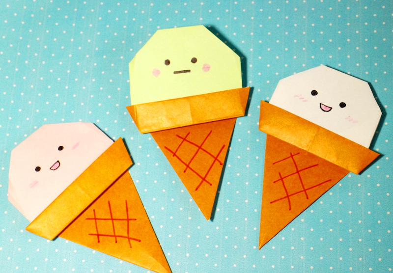 折り紙 アイスクリーム の作り方 Mama Life Blog