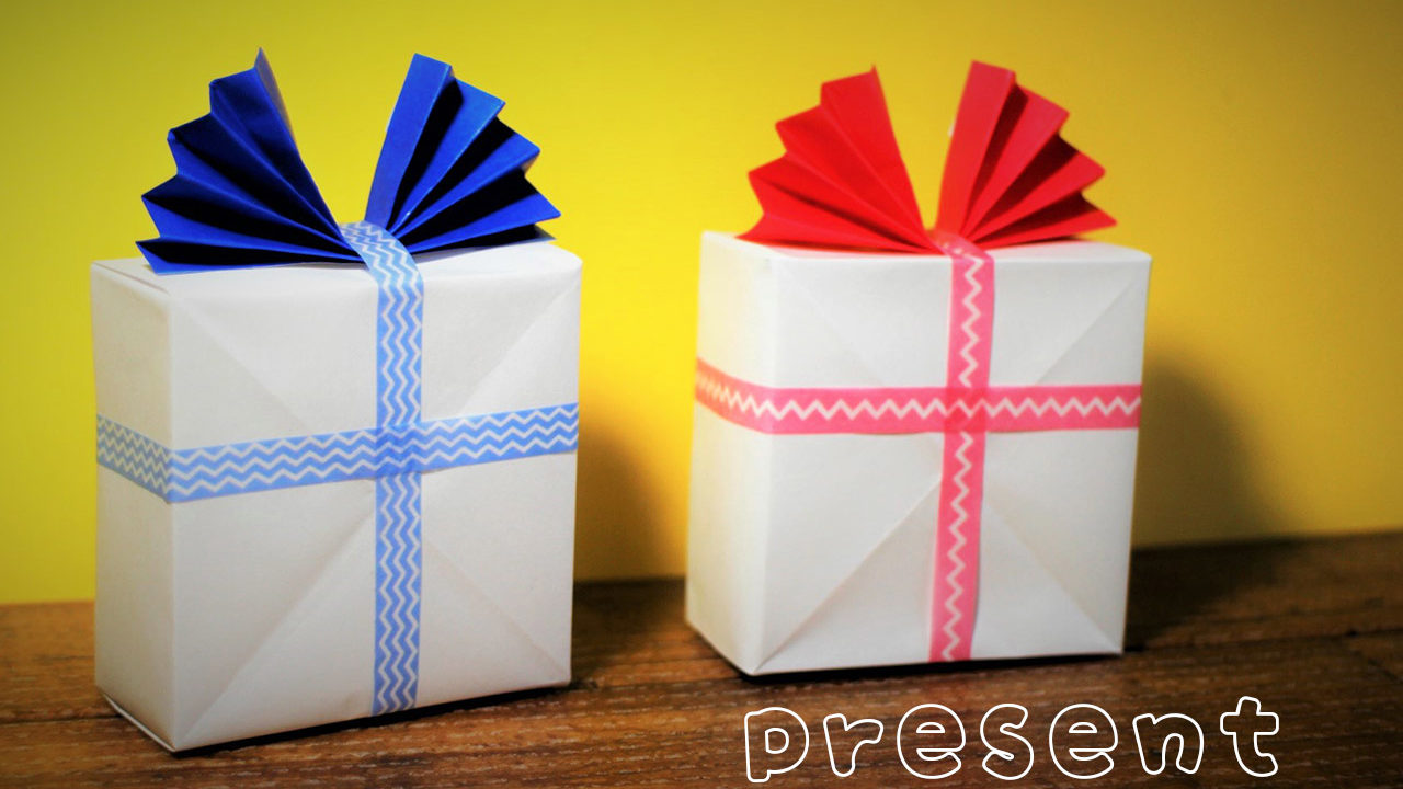 クリスマス 折り紙 プレゼントの作り方 箱 Origami Giftbox Mama Life Blog