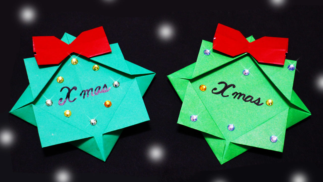 クリスマス 折り紙 クリスマスリースの作り方 Mama Life Blog