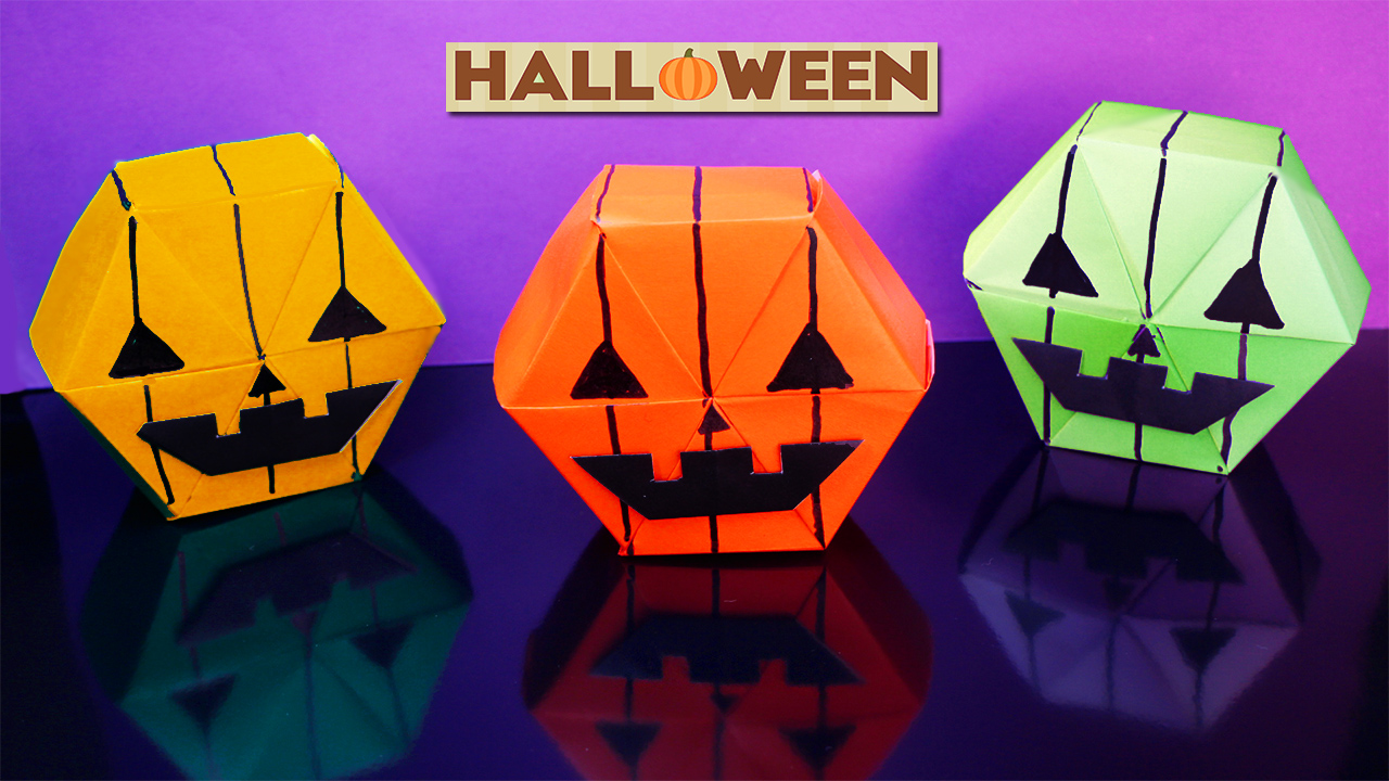ハロウィン折り紙】オバケカボチャの作り方｜mama life blog
